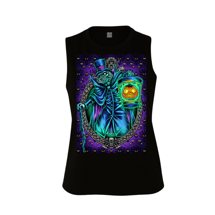 BOO BOX GHOST WOMEN'S CROPPED RACERBACK