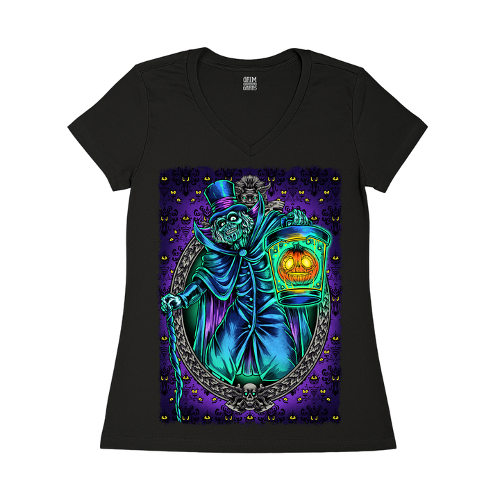 BOO BOX GHOST WOMEN'S V-NECK T-SHIRT