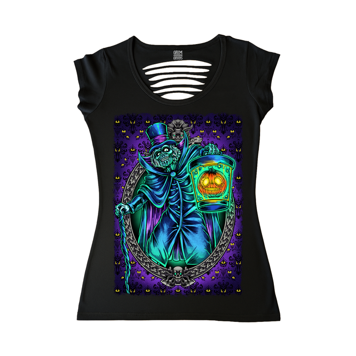 BOO BOX GHOST WOMEN'S CUT BACK T-SHIRT