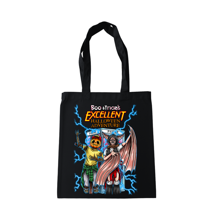 BOO & TRICIA'S EXCELLENT HALLOWEEN ADVENTURE TOTE BAG
