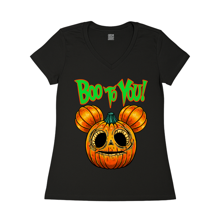 BOO TO YOU! WOMEN'S V-NECK T-SHIRT