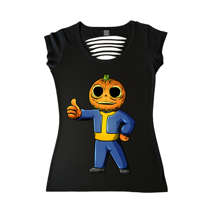 FALLOUT BOO WOMEN'S CUT BACK T-SHIRT