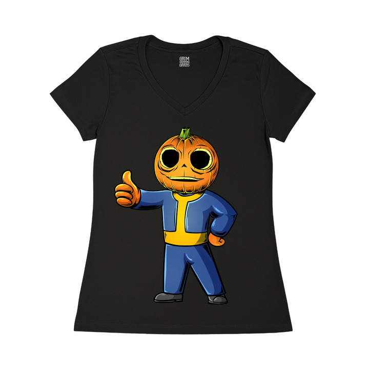 FALLOUT BOO WOMEN'S V-NECK T-SHIRT