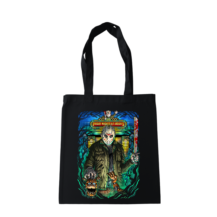 FREDDY FAZBEAR VS JASON TOTE BAG
