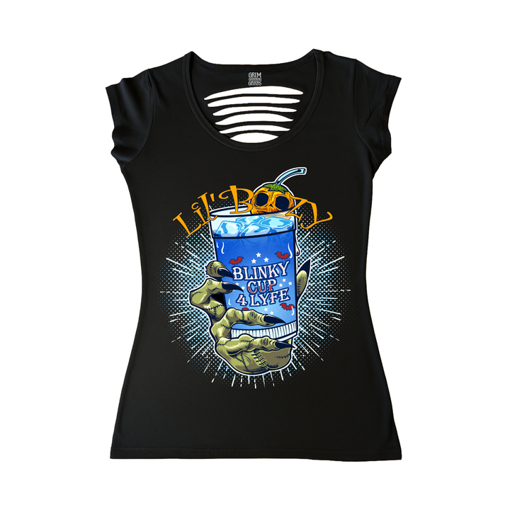 LIL BOOZY WOMEN'S CUT BACK T-SHIRT
