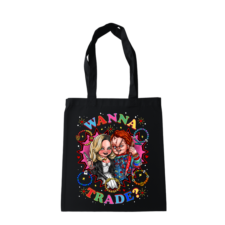 WANNA TRADE? - FRIENDSHIP BRACELETS 'TIL THE END TOTE BAG